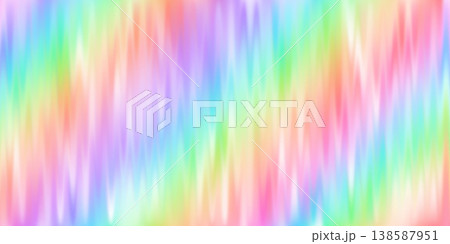Ribbed holographic surface with pastel gradient. Iridescent rainbow tones. Abstract corrugated texture with prism spectrum reflections and soft vertical wave patterns. Vector illustration Ribbed holographic surface with pastel gradient. Iridescent rainbow tones. Abstract corrugated texture with prism spectrum reflections and soft vertical wave patterns. Vector illustration 138587951