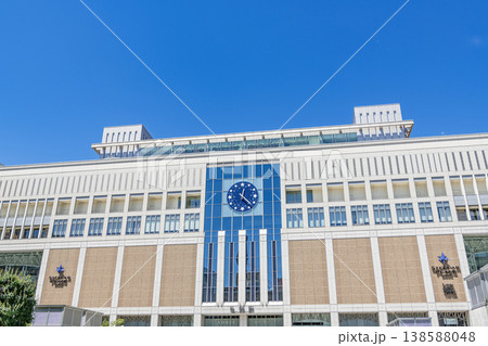 北海道札幌市 札幌の玄関口 晴天のJR札幌駅南口 北海道札幌市 札幌の玄関口 晴天のJR札幌駅南口 138588048