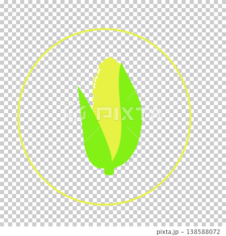 Simple flat icon of corn Simple flat icon of corn 138588072
