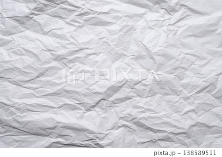 crumpled paper texture background white 138589511