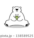 かわいいシロクマのイラスト 138589525