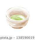抹茶　手描き　水彩風 138590019