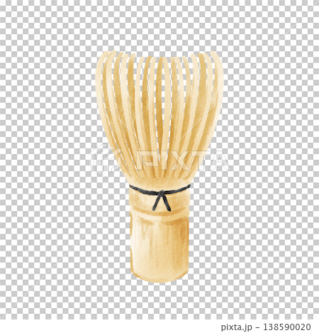 Tea whisk, hand-painted, watercolor style Tea whisk, hand-painted, watercolor style 138590020