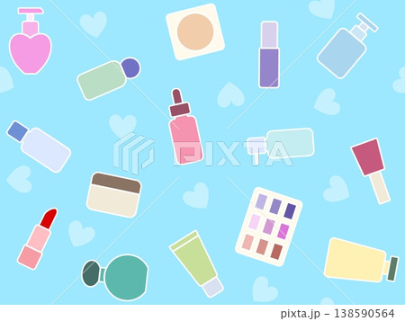 化粧品のシームレスパターン C-2 化粧品のシームレスパターン C-2 138590564