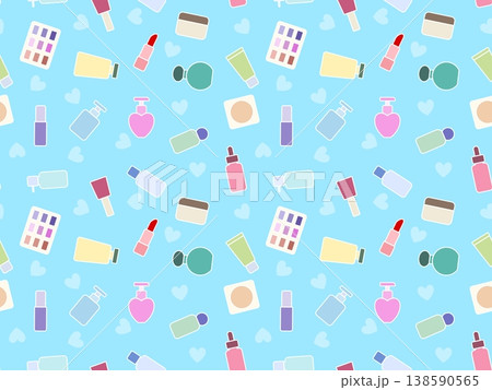 化粧品のシームレスパターン　C-2' 138590565