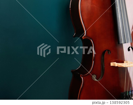 Closeup cello orchestra musical instruments Closeup cello orchestra musical instruments 138592305