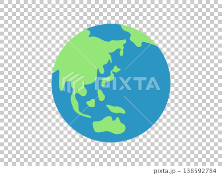 地球のアイコンのイラスト 地球のアイコンのイラスト 138592784