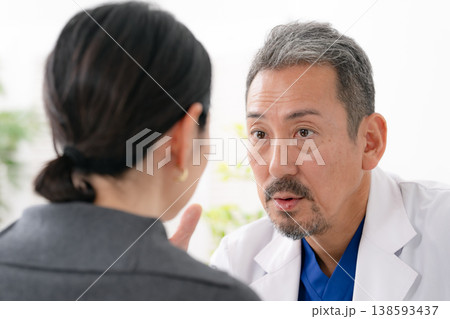 診察をする医師　美容医療 138593437