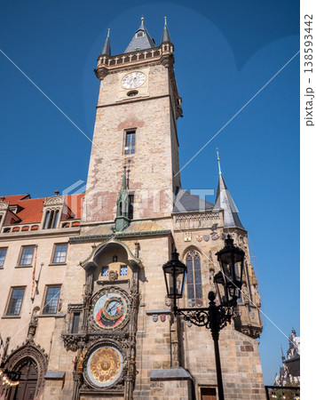 The Prague Astronomical Clock in Prague, Czech Republic. The Prague Astronomical Clock in Prague, Czech Republic. 138593442
