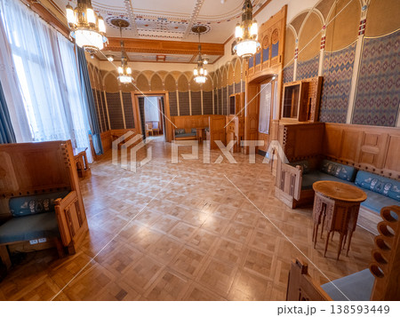 Luxurious interior of the Municipal House in Prague, Czech Republic Luxurious interior of the Municipal House in Prague, Czech Republic 138593449