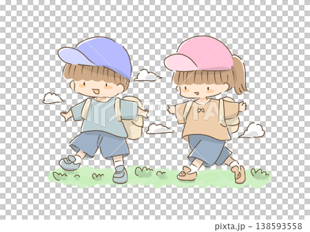 子供たちの遠足 138593558