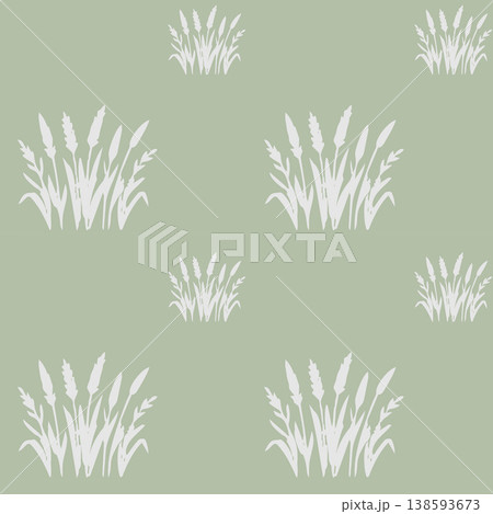 Bold Grass Pattern High Contrast Botanical Repeat Bold Grass Pattern High Contrast Botanical Repeat 138593673