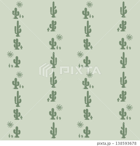 Vertical Cactus Pattern Structured Desert Layout Vertical Cactus Pattern Structured Desert Layout 138593678