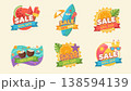 Summer Sale Tropical Banner Set 138594139