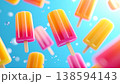 Colorful Floating Fruit Popsicles 3D Render 138594143