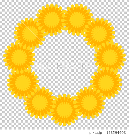 Dandelion circular frame 138594408