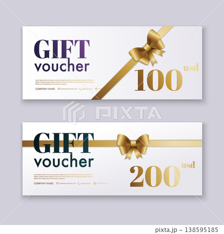 Certificate template with golden decoration element. Design diploma graduation, award. Vector illustration. Certificate template with golden decoration element. Design diploma graduation, award. Vector illustration. 138595185