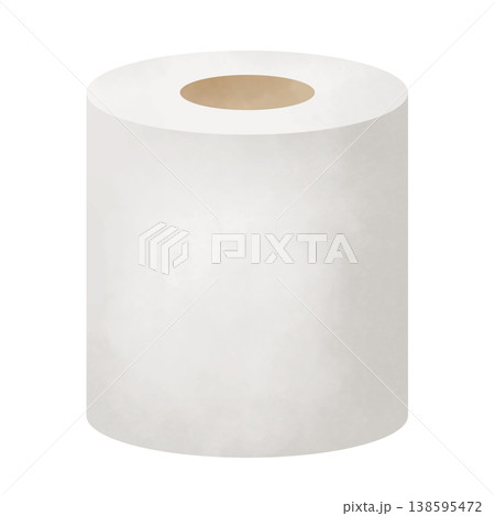 シンプルなトイレットペーパーのイラスト 138595472