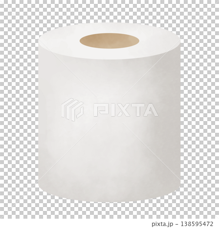 シンプルなトイレットペーパーのイラスト 138595472