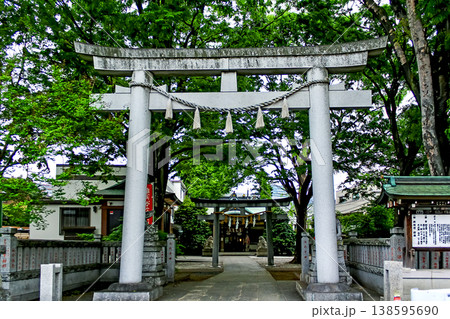 【東京】春の雑司ヶ谷 大鳥神社の鳥居と本殿 【東京】春の雑司ヶ谷 大鳥神社の鳥居と本殿 138595690