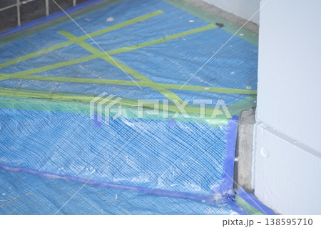 出入り口の養生イメージ 138595710