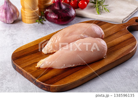 Fresh raw chicken fillet for cooking Fresh raw chicken fillet for cooking 138596135