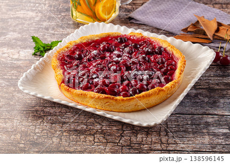 Tasty homemade pie with cherry Tasty homemade pie with cherry 138596145