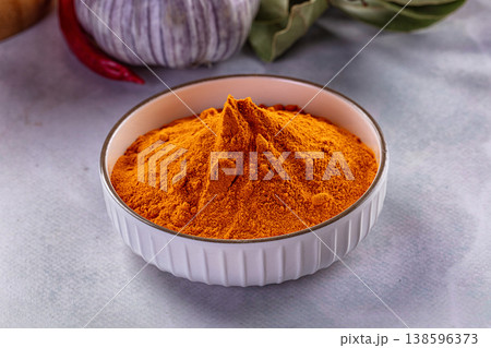Yellow tumeric curcuma aroma powder 138596373