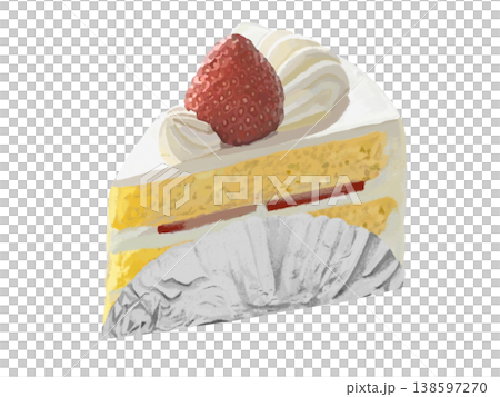 いちごのショートケーキ（銀紙付き） 138597270