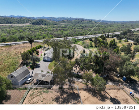 Aerial view of Fallbrook, Rainbow Crest, Rainbow Ridge San Diego County California Aerial view of Fallbrook, Rainbow Crest, Rainbow Ridge San Diego County California 138597851