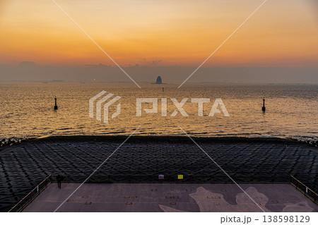 海ほたるから望む夕景 海ほたるから望む夕景 138598129