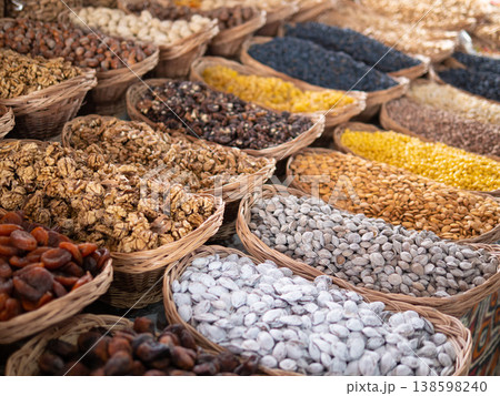 Dried fruits and nuts Dried fruits and nuts 138598240