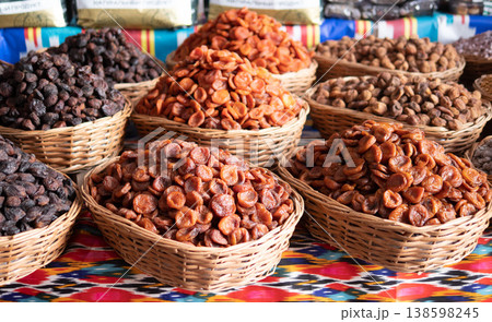 Dried fruits and nuts 138598245