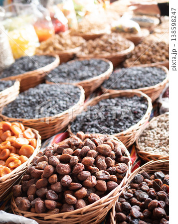 Dried fruits and nuts Dried fruits and nuts 138598247