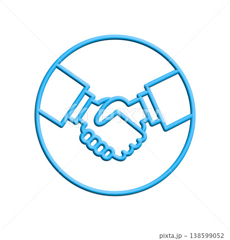 Handshake icon design template Handshake icon design template 138599052