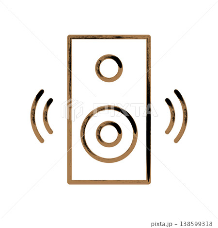 Multimedia speaker icon design template Multimedia speaker icon design template 138599318