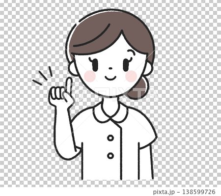 女護士指著手勢 138599726