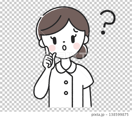 一位心存疑慮的女護士 一位心存疑慮的女護士 138599875