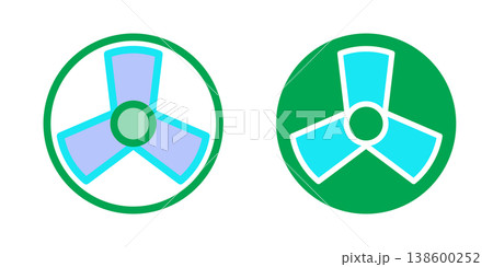 Air Fan icon design template 138600252