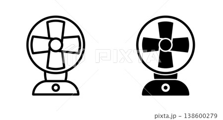 Air Fan icon design template Air Fan icon design template 138600279