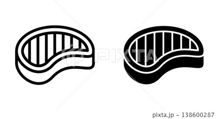 Meat icon design template Meat icon design template 138600287