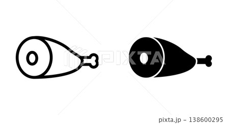 Meat icon design template 138600295