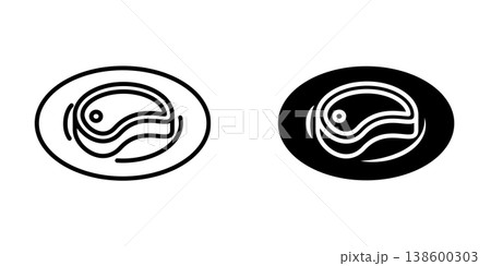 Meat icon design template Meat icon design template 138600303