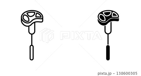 Meat icon design template 138600305