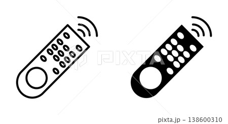 Remote Control icon design template 138600310