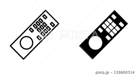 Remote Control icon design template 138600314