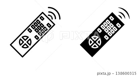 Remote Control icon design template 138600315