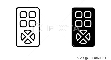 Remote Control icon design template Remote Control icon design template 138600318
