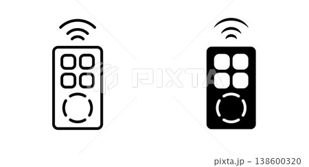 Remote Control icon design template 138600320