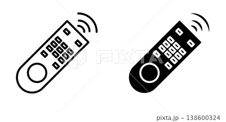Remote Control icon design template 138600324
